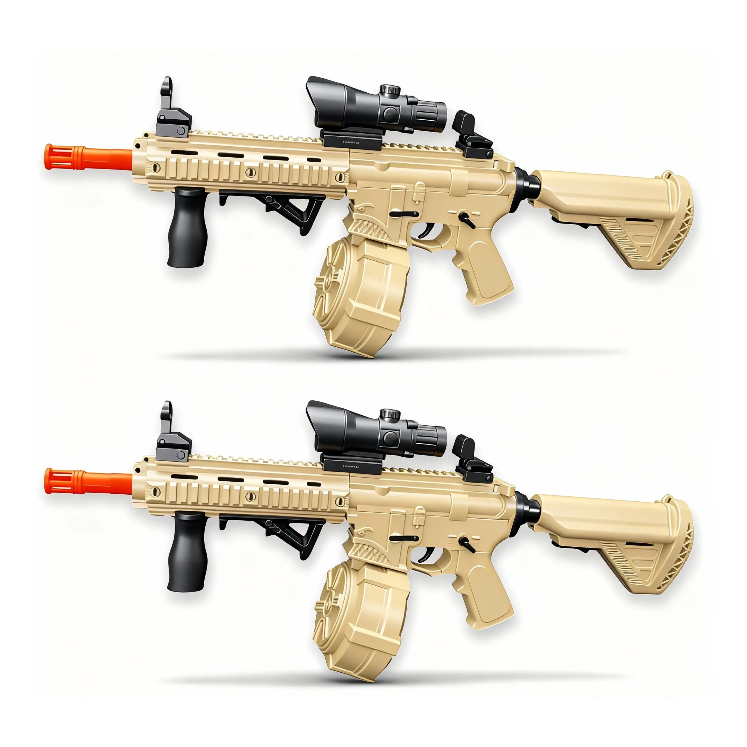 2x Raptor M4 Sandstrike Skin Gel Blaster