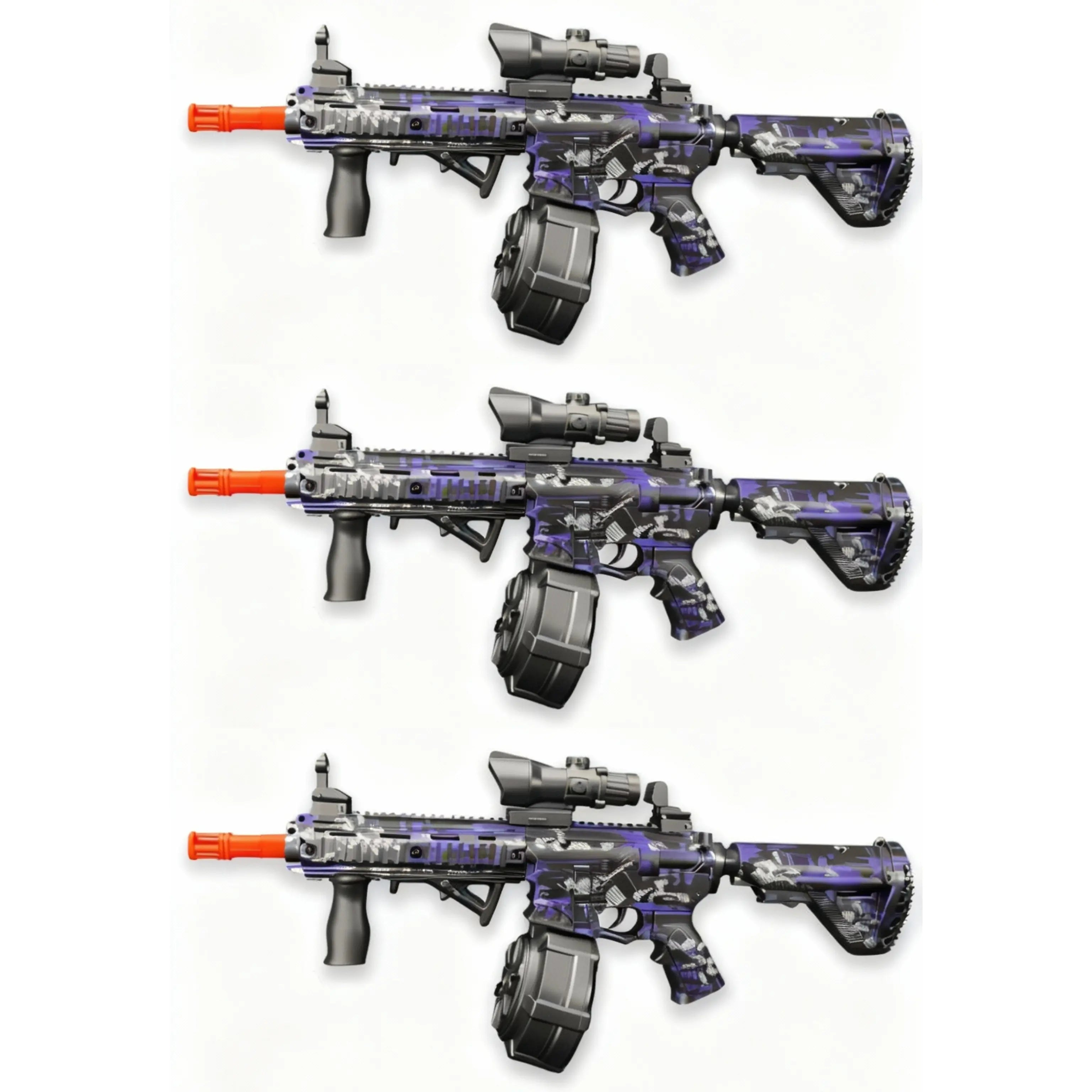 3x Raptor M4 Cosmic Skin Gel Blaster