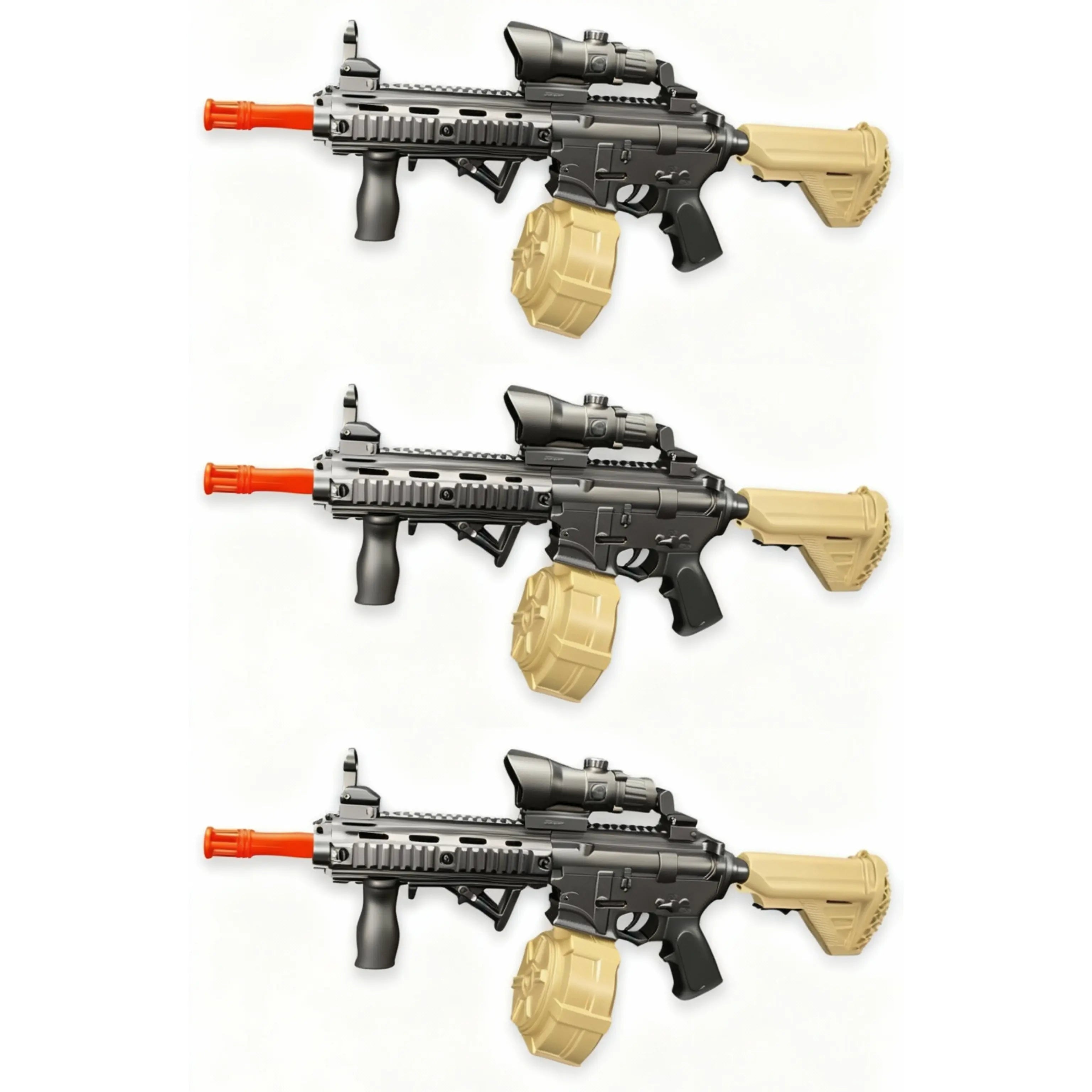 3x Raptor M4 Desert Skin Gel Blaster