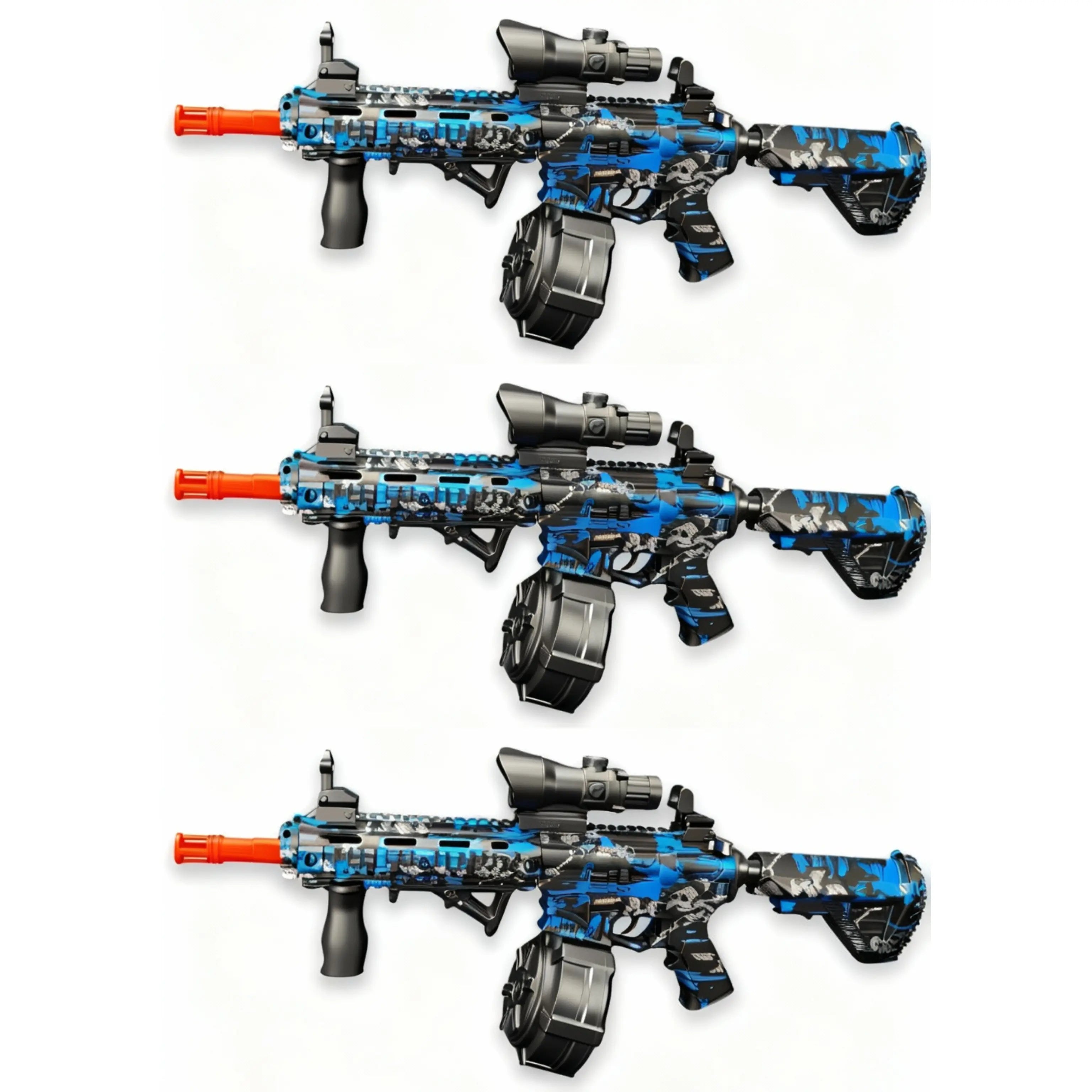 3x Raptor M4 Frostbite Skin Gel Blaster
