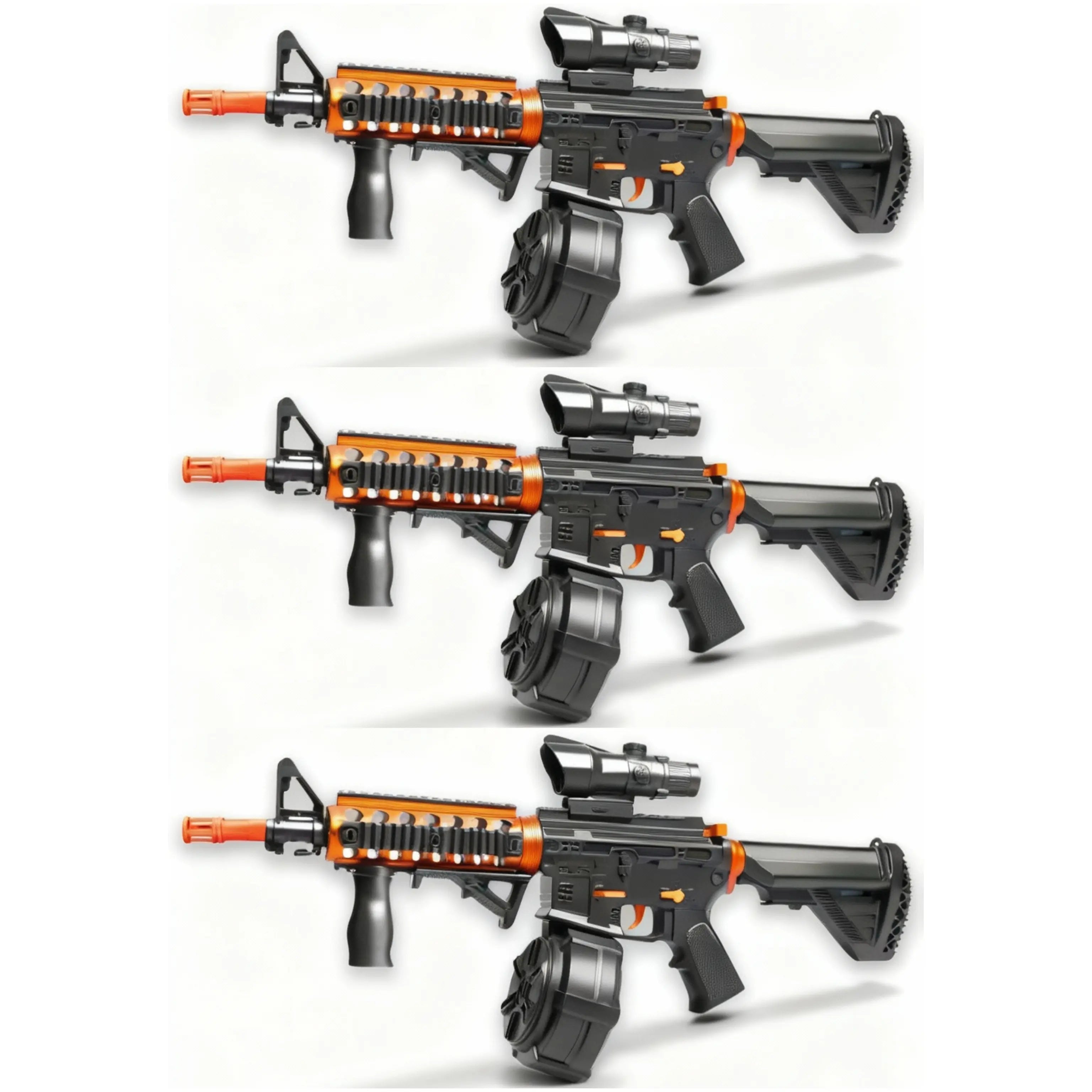 3x Raptor M4 Inferno Skin Gel Blaster