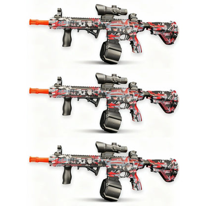 3x Raptor M4 Crimson Skin Gel Blaster