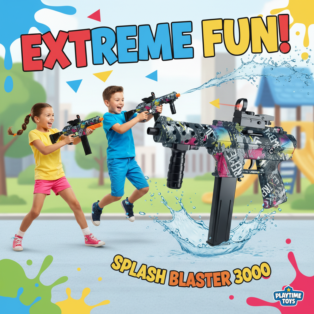 SPLASH BLASTER 3000 electric gel toy launcher
