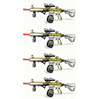 4x Raptor M4 Arctic Skin Gel Blaster