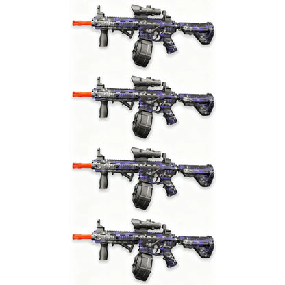 4x Raptor M4 Cosmic Skin Gel Blaster