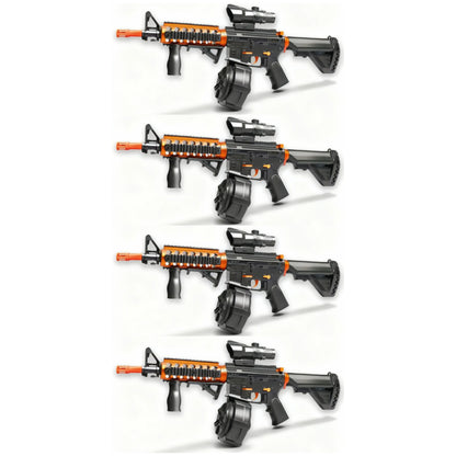 4x Raptor M4 Inferno Skin Gel Blaster