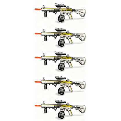 5x Raptor M4 Arctic Skin Gel Blaster