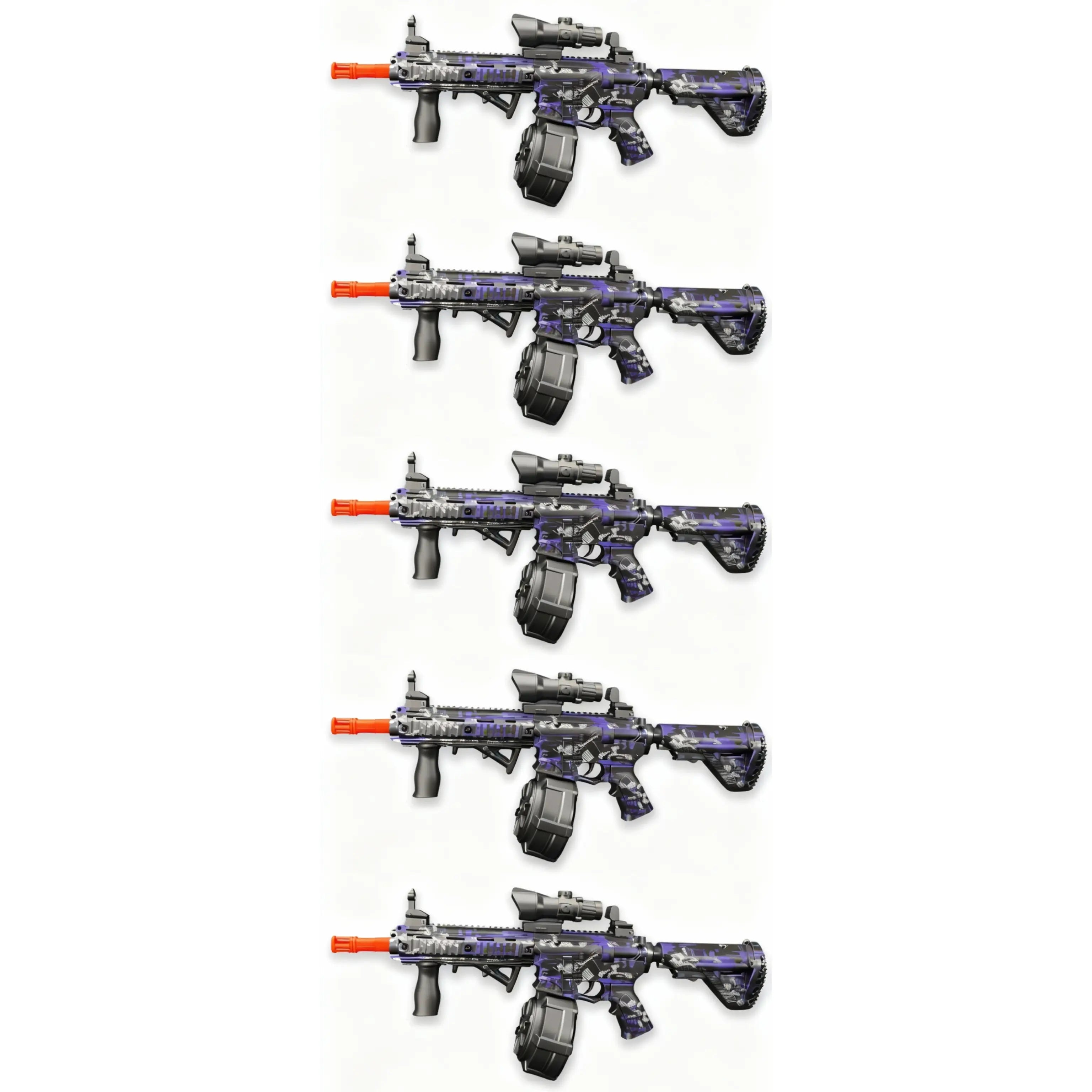 5x Raptor M4 Cosmic Skin Gel Blaster