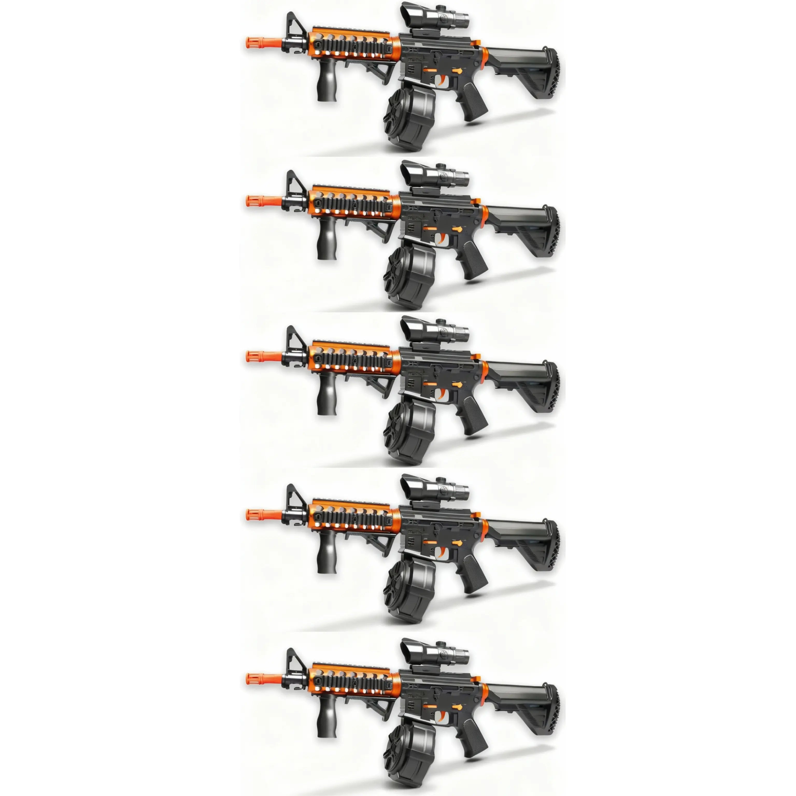 5x Raptor M4 Inferno Skin Gel Blaster