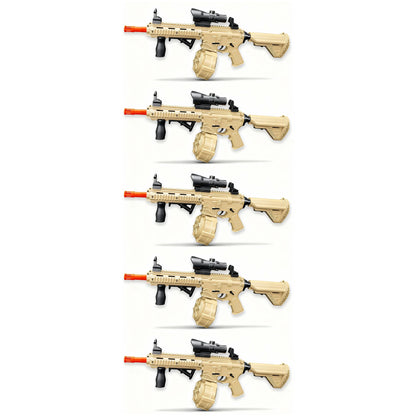 5x Raptor M4 Sandstrike Skin Gel Blaster