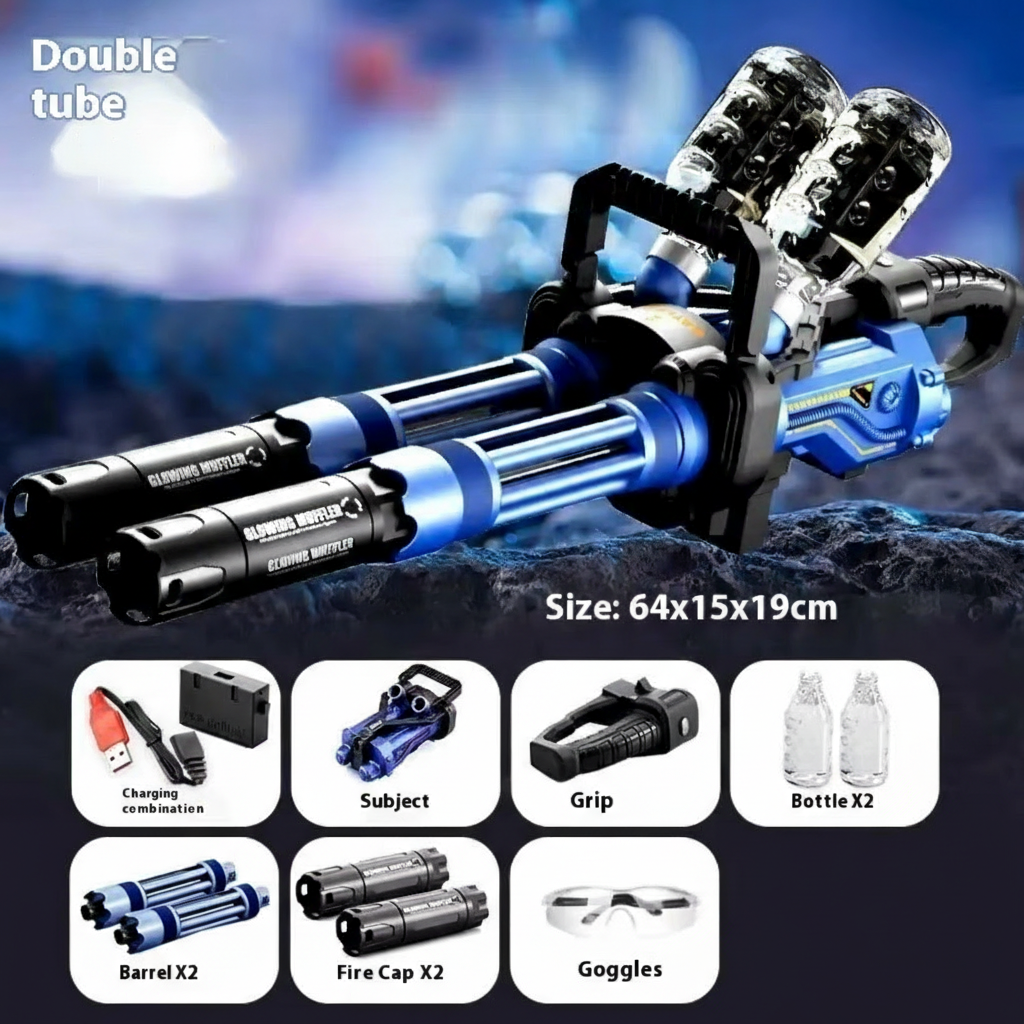 Machine Dual barrel electric gel blaster