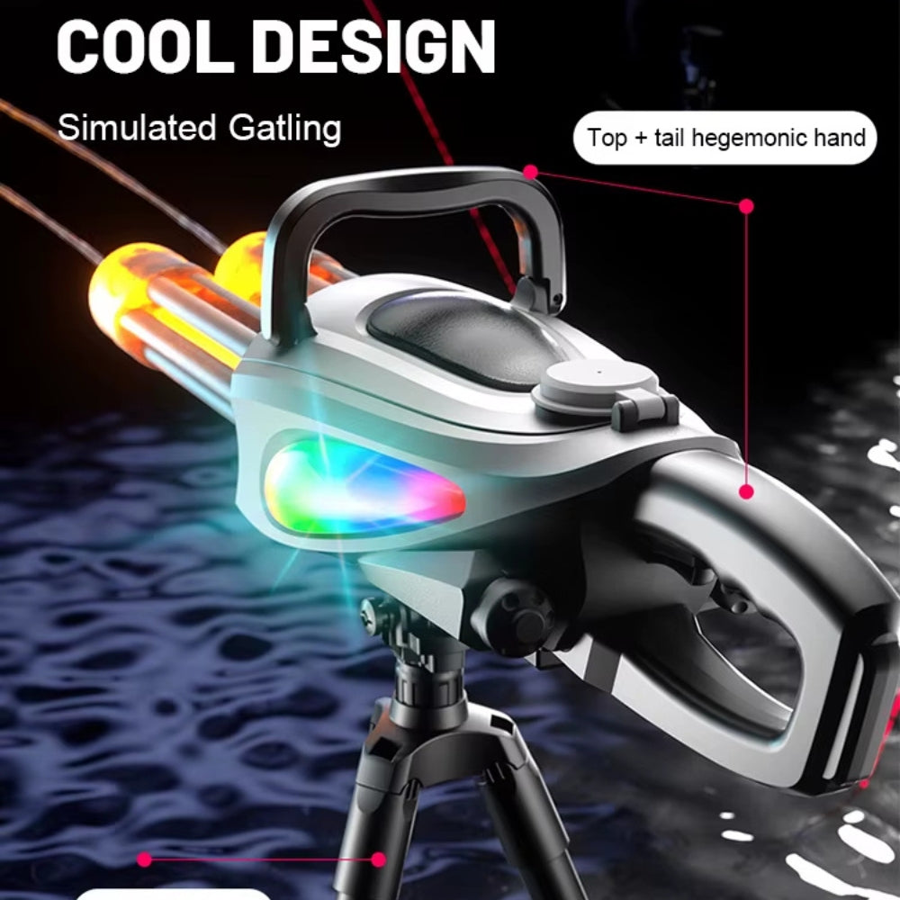 GATLING Gusher LED Double-barrel Water Blaster