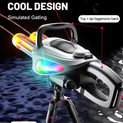 GATLING Gusher LED Double-barrel Water Blaster