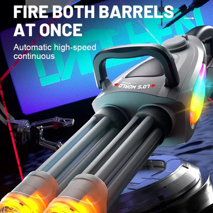 GATLING Gusher LED Double-barrel Water Blaster